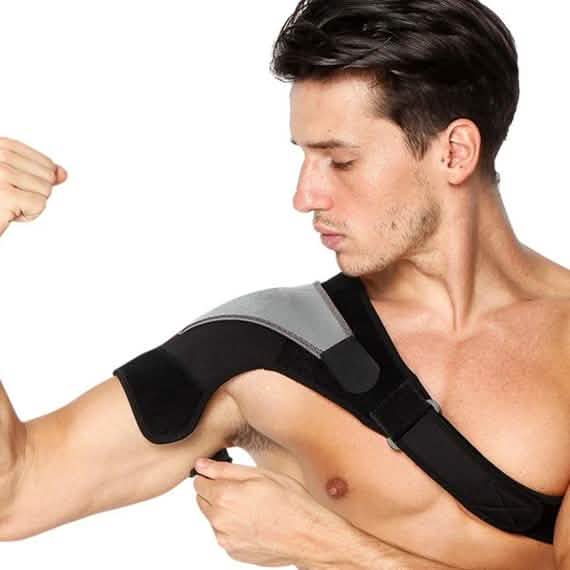Adlikes Shoulder Support Adjustable Shoulder Wrap Belt Band Gym Sport Brace by DailySale