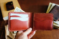 Admiral Wallet - Handmade Full-Grain Leather Bifold by Zerodamage Sahara Case LLC