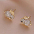 Adorable Rabbit-shaped Earrings by DailySale