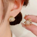 Adorable Rabbit-shaped Earrings by DailySale