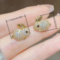 Adorable Rabbit-shaped Earrings by DailySale