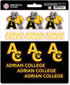 Adrian College Bulldogs 12-Piece Mini Decal Sticker Set, 5x6 Inch Sheet, Gift for football fans for any hard surfaces around home, automotive, personal items