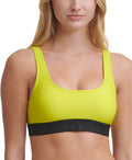 DKNY Womens Printed Logo Bikini Swim Top by Vanessa Jane