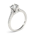 14k White Gold Diamond Engagement Ring With Single Row Band (1 3/4 cttw) by Bids.com
