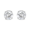 IGI Certified 1.00 Cttw Round Brilliant-Cut Diamond 14K White Gold Classic 4-Prong Solitaire Stud Earrings (H-I Color, I1-I2 Clarity) by Bids.com