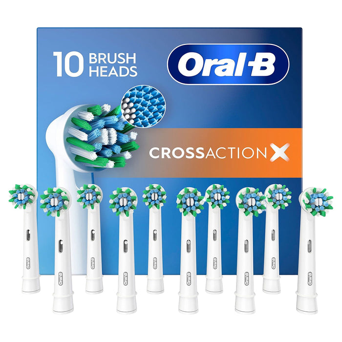 2X Oral B Cross Action Replacement Brush Heads XXXL Pack (10 heads)=20 by Price Is Right Miami