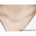 14k Rose Gold Diamond Cut Cable Link Chain 1.1mm by Bids.com