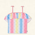 Tommy Hilfiger Big Girls Diamonique Tankini Top only - White Size M/8/10 by Vanessa Jane