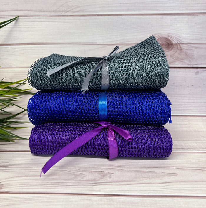 African Exfoliating Bath Net Bundles by Duma Mbili LLC