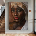 African Woman Painting Wall Art by Tailored Canvases
