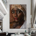 African Woman Painting Wall Art by Tailored Canvases