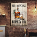 Aged To Perfection Whiskey Bar Sign by Tailored Canvases