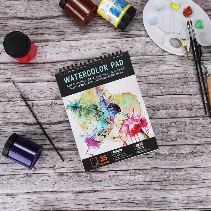 AGPtEk 12 inches 35 Sheets Watercolor Paper Pad by DailySale