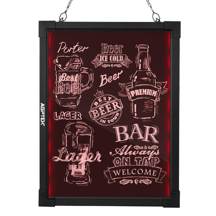 AGPtek 24"×16" LED Message Board Illuminated Erasable with Remote Control by DailySale