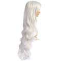 AGPTEK 33 Inch Heat Resistant Curly Wavy Long Silver Hair Wig by DailySale