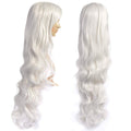 AGPTEK 33 Inch Heat Resistant Curly Wavy Long Silver Hair Wig by DailySale