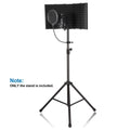 AGPtEK Microphone Stand Wind Screen Bracket with Adjustable Non-slip Tripod Base by DailySale