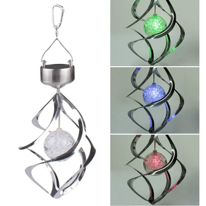 AGPtEK Solar Power LED Color Changing Wind Chime For Outdoor Garden Courtyard by DailySale