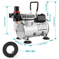 Airbrush Compressor Kit with 6ft Air Hose and Airbrush Holder by DailySale