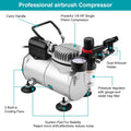 Airbrush Compressor Kit with 6ft Air Hose and Airbrush Holder by DailySale