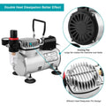 Airbrush Compressor Kit with 6ft Air Hose and Airbrush Holder by DailySale