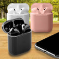 Airbuds Wireless Bluetooth Earphones with Charging Case and Bonus Qi Charging Mat by DailySale