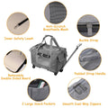 Airline Approved Rolling Pet Carrier with Telescopic Handle Shoulder Strap by DailySale