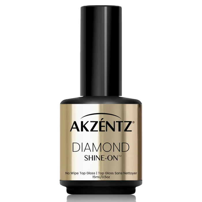 Akzentz Diamond Shine-On (No Cleanse) Gel Top Gloss by The Nail Hub