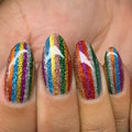 Akzentz Gel Play - Glitter Cherry Red by The Nail Hub