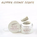 Akzentz Gel Play - Glitter Cosmic Silver by The Nail Hub
