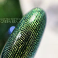 Akzentz Gel Play - Glitter Shifter Green Sea by The Nail Hub