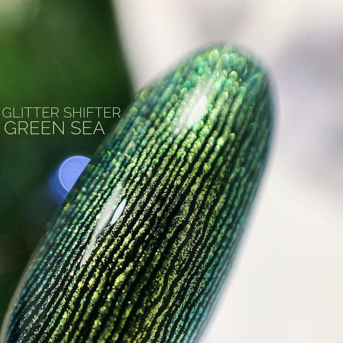 Akzentz Gel Play - Glitter Shifter Green Sea by The Nail Hub