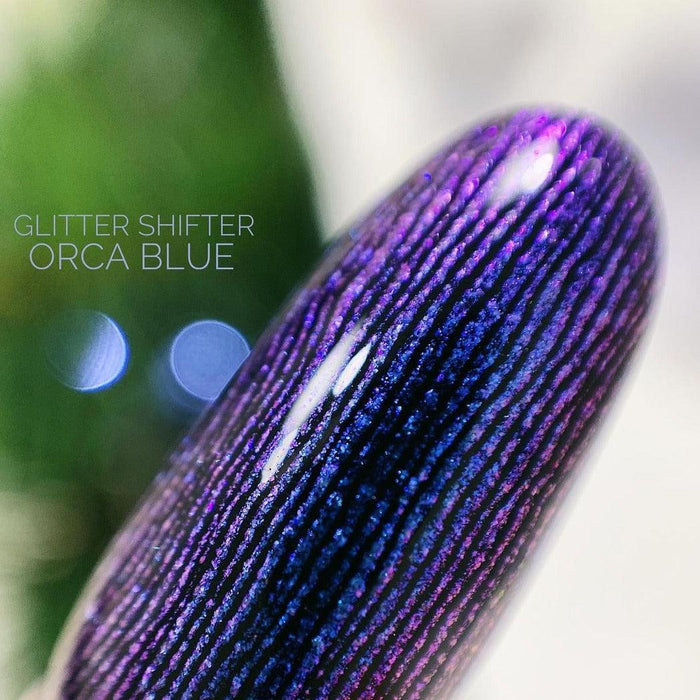 Akzentz Gel Play - Glitter Shifter Orca Blue by The Nail Hub