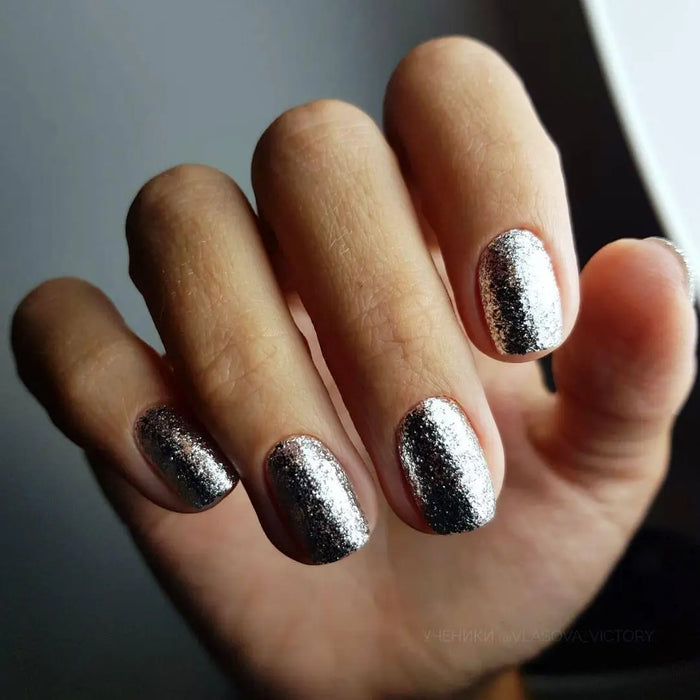 Akzentz Gel Play - Glitz Pewter Quartz by The Nail Hub