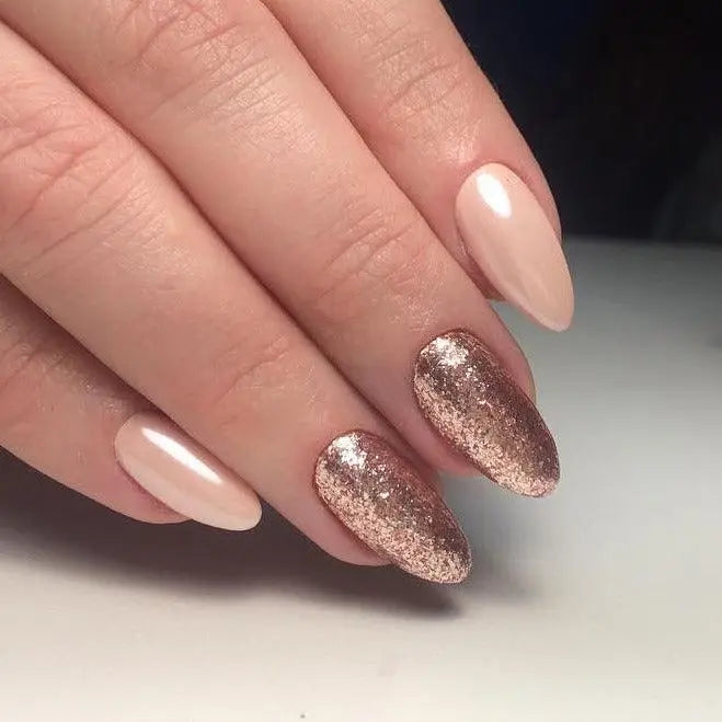 Akzentz Gel Play - Glitz Rose Gold Leaf by The Nail Hub
