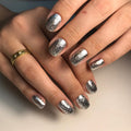 Akzentz Gel Play - Glitz White Gold Leaf by The Nail Hub