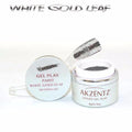 Akzentz Gel Play - Glitz White Gold Leaf by The Nail Hub