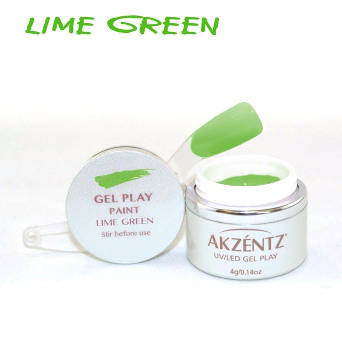 Akzentz Gel Play - Paint Lime Green by The Nail Hub