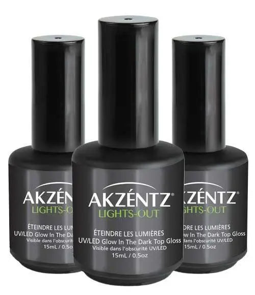 Akzentz Lights Out Glow-In-The-Dark Gel Top Coat by The Nail Hub