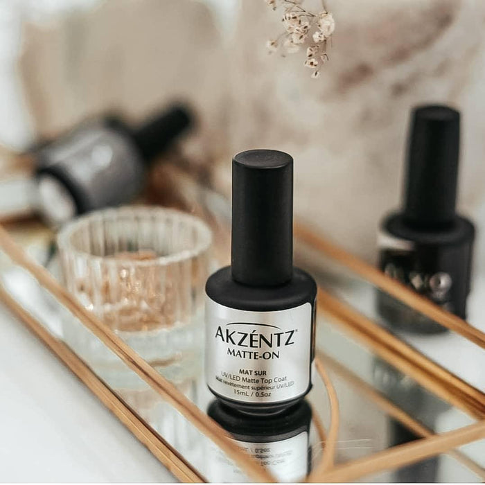 Akzentz Matte-On Gel Top Coat by The Nail Hub
