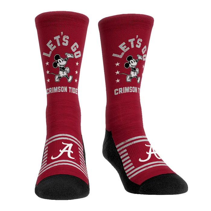 Alabama Crimson Tide - Disney - Let's Go! by Rock 'Em Socks