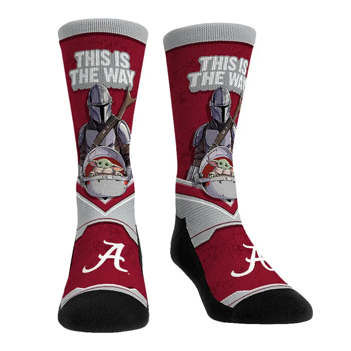 Alabama Crimson Tide - Star Wars - This is the Way by Rock 'Em Socks