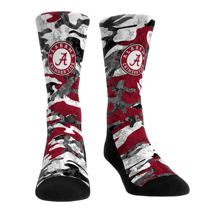 Alabama Crimson Tide - What The Camo by Rock 'Em Socks