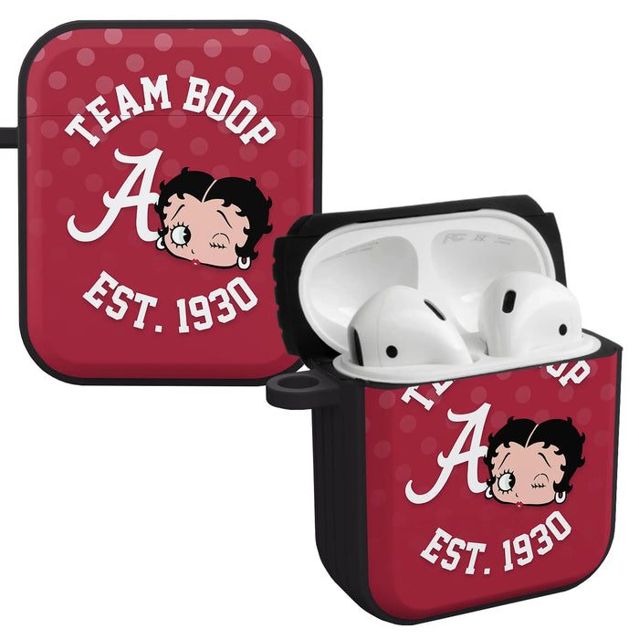 Alabama Crimson Tide X Betty Boop HDX Apple AirPods Gen 1 & 2 Case Cover by Affinity Bands