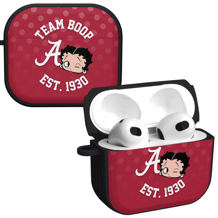Alabama Crimson Tide X Betty Boop HDX Apple AirPods Gen 3 Case Cover by Affinity Bands