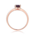 Alexandrite Cushion Solitaire Ring by Fine Color Jewels