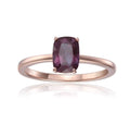 Alexandrite Cushion Solitaire Ring by Fine Color Jewels