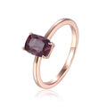 Alexandrite Cushion Solitaire Ring by Fine Color Jewels