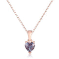 Alexandrite Heart Necklace by Fine Color Jewels