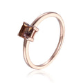 Alexandrite Square Solitaire Ring by Fine Color Jewels